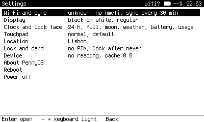 The top level. Each group's line summarises what is inside.